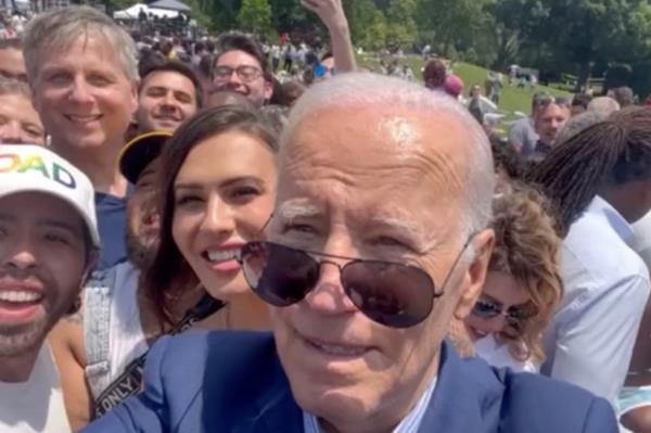 Montoya, 27, was barred from the executive mansion on Tuesday, as footage went viral of her pulling her shirt and cupping her breasts moments after meeting Biden on the South Lawn at a Pride party Saturday.