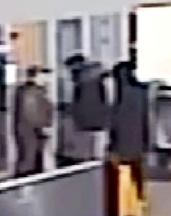 The teens hounding Clarke at the bus station. 