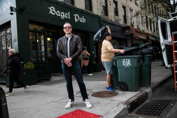 The manager said Rao was leaving a mess outside the store when collecting the bagels.