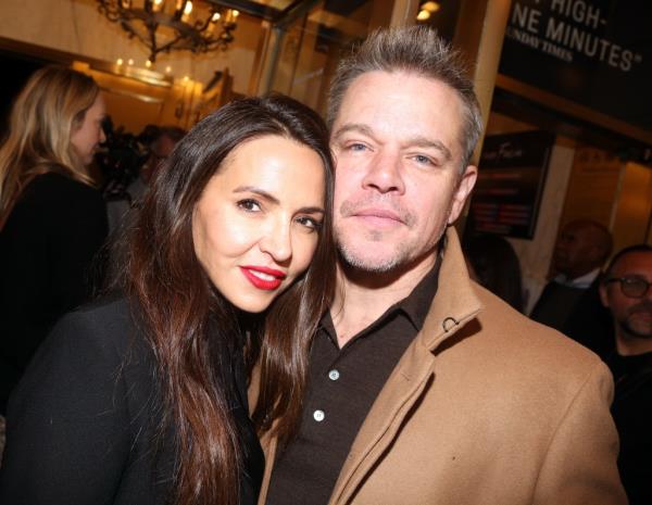 Damon and wife Luciana Barroso were spotted at a Broadway premiere in April.