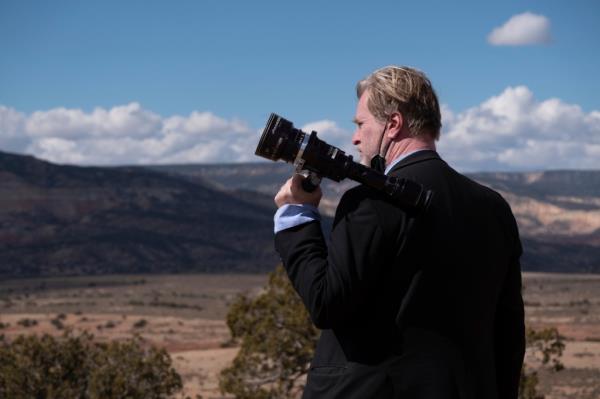 Nolan on the set of