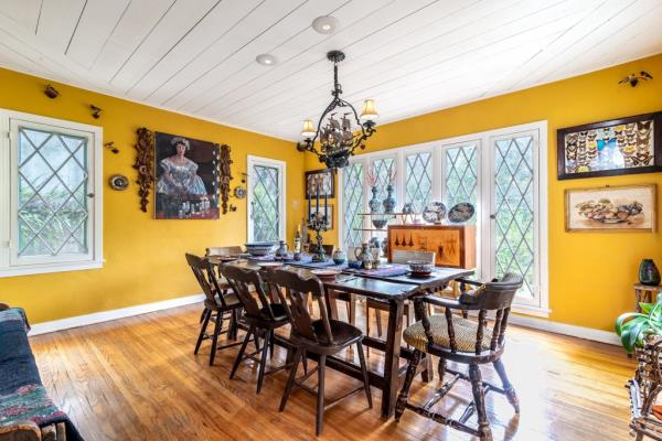 The dining room. 