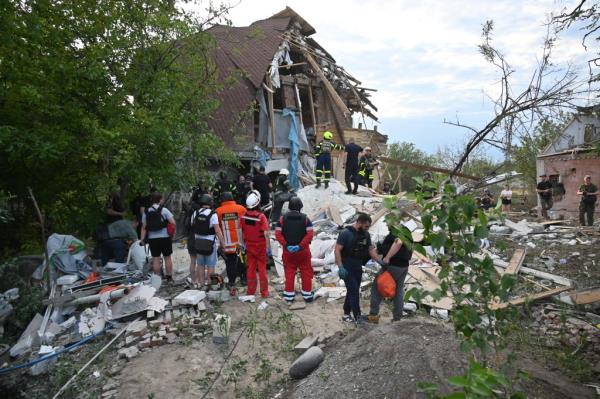 Air strike in Kharkiv.