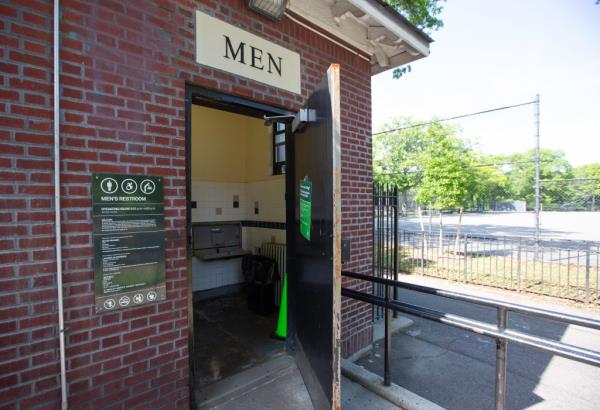 Public bathroom.