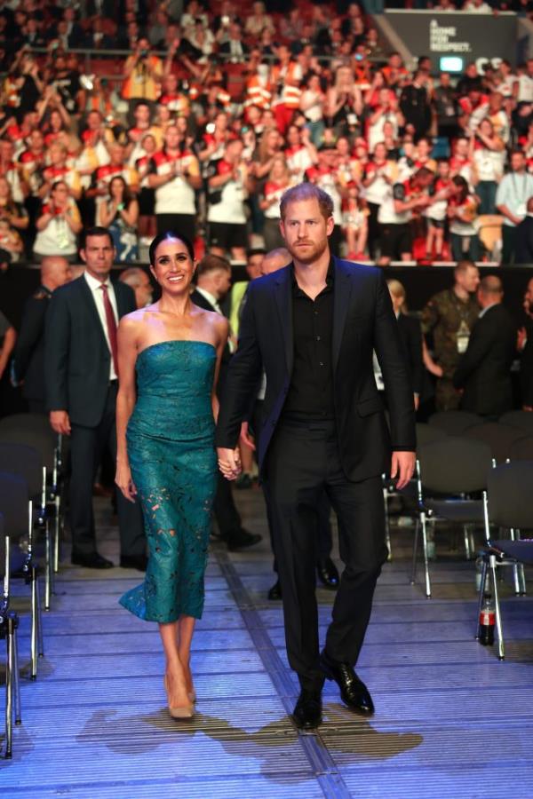 Prince Harry, Duke of Sussex, and Meghan, Duchess of Sussex attend the closing ceremony of the Invictus Games.