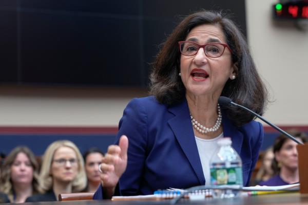 President of Columbia University Nemat Shafik testifies before the House Committee on Education and the Workforce hearing on 