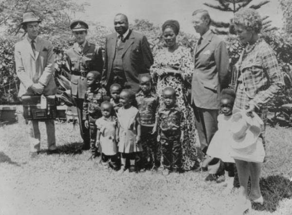 Mandatory Credit: Photo by Brian Bould/ANL/REX/Shutterstock (5825595a) President Idi Amin Of Uganda In Picture Taken By Daily Mail Photographer Brian Bould A The President's Request. The Ugandan Leader Is Pictured With His Wife And Seven Children Along With Major Iain Grahame (extreme Left) And (right) Mr James Hennessy The British High Commissio<em></em>ner And Wife. Box 687 1025051623 A.jpg. President Idi Amin Of Uganda In Picture Taken By Daily Mail Photographer Brian Bould A The President's Request. The Ugandan Leader Is Pictured With His Wife And Seven Children Along With Major Iain Grahame (extreme Left) And (right) Mr James Henness