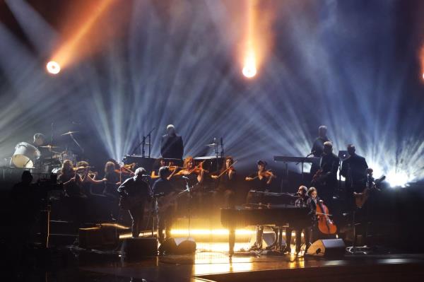 Billy Joel performs during the 66th Annual Grammy Awards in Los Angeles, California, U.S., February 4, 2024. 