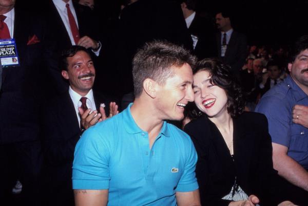 Sean Penn and Mado<em></em>nna in 1988