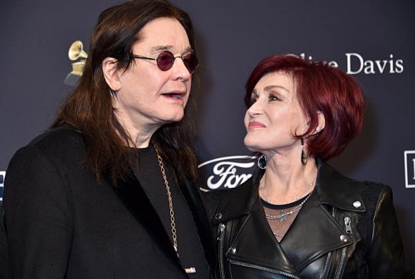 Ozzy Osbourne and Sharon Osbourne attend the Pre-GRAMMY Gala.