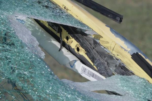 smashed windshield