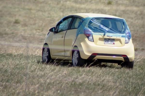 Bartell's car in a field