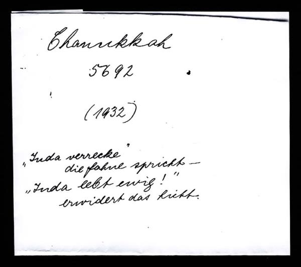 Rachel Posner's handwritten message on the photo, reading: 
