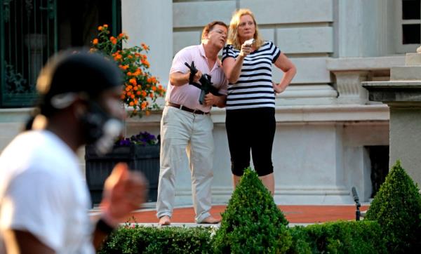 Mark and Patricia McCloskey, the St. Louis couple who went viral waving their guns at BLM protesters outside their home in 2020 had their records expunged.