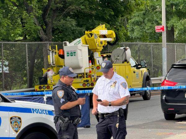 A DOT vehicle struck and decapitated a pedestrian in Dyker Heights Brooklyn.