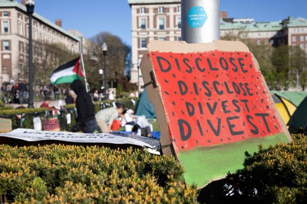 Students at Columbia had a ''Gaza Solidarity Encampment