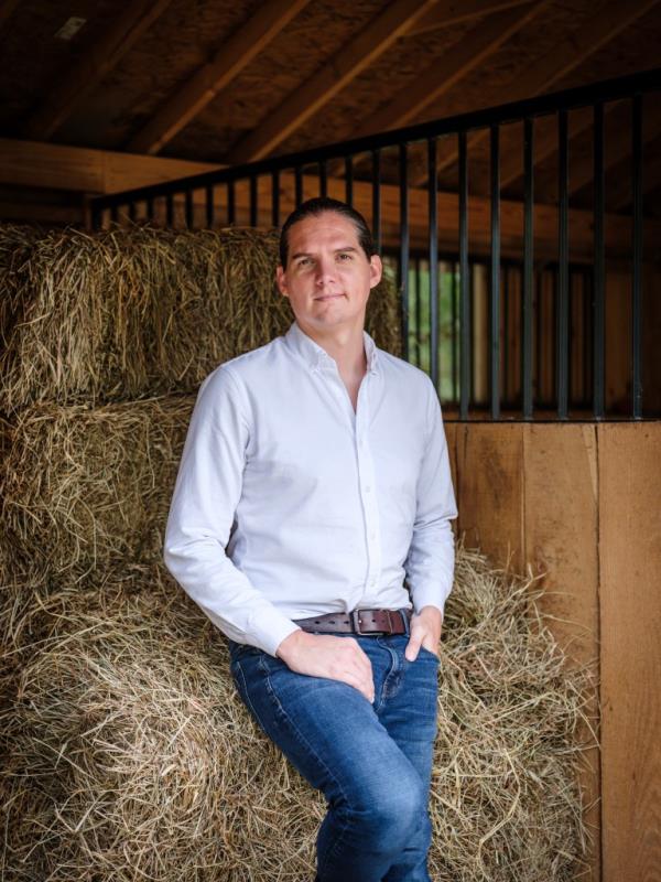 Robby Starbuck on his farm