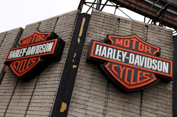 Harley-Davidson sign on outside of buildings