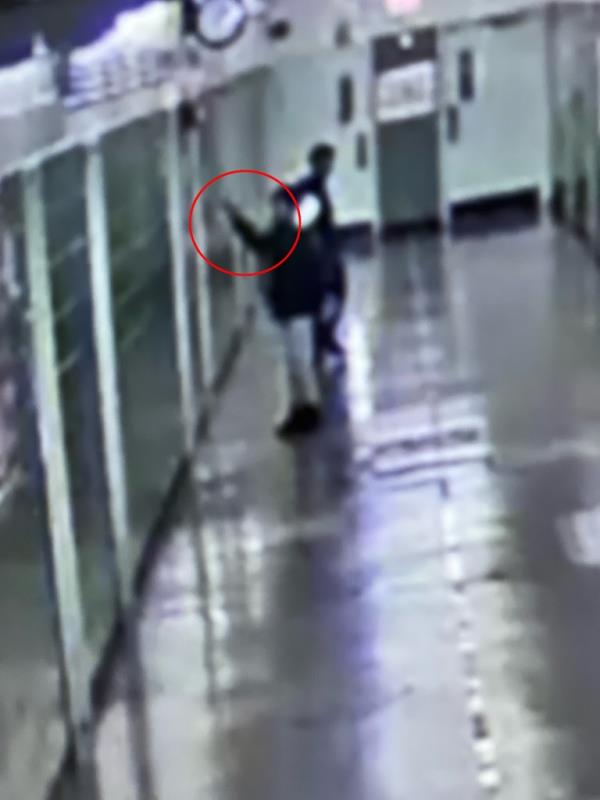An Origins HS student painted a Hitler mustache on his face and went door to door giving the Nazi Salute .