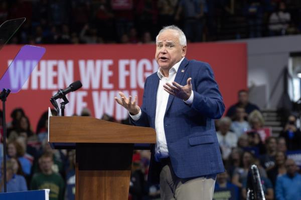 The widow said she refused to have Gov. Tim Walz at her husband's funeral.