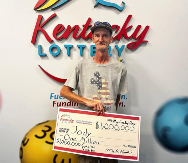 Jody claimed the prize for his father after he bought and won the scratch off ticket on June 8.