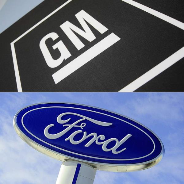 GM and Ford logos