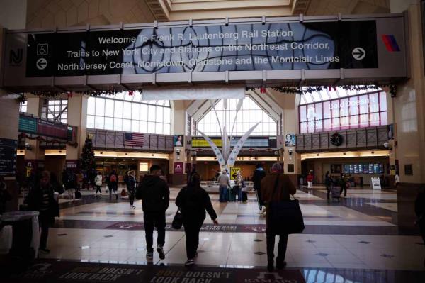 Four buses carrying migrants arrived at Secaucus Junction train station on Saturday, according to officials.