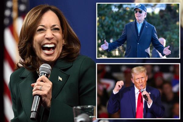 卡玛拉·哈里斯（Kamala Harris）对拜登不屑一顾，称2024年的大选是“近代史上”第一次有两位截然不同的候选人参加
