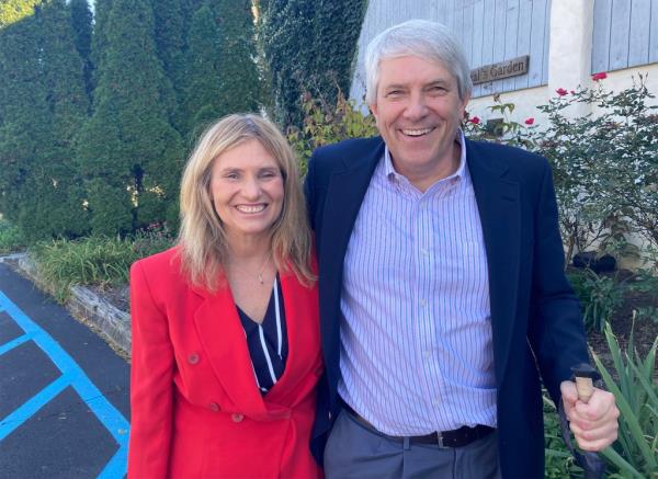 Couple Andrea Fellerman-Kesack and Craig Kesack attended the event on Monday.