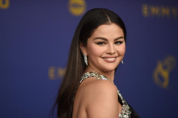 Selena Gomez arrives at the 76th Primetime Emmy Awards on Sunday, Sept. 15, 2024, at the Peacock Theater in Los Angeles. (Photo by Richard Shotwell/Invision/AP)