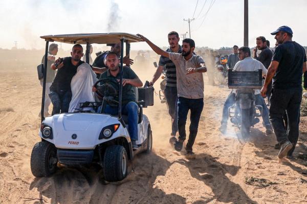 Israeli being kidnapped by Hamas