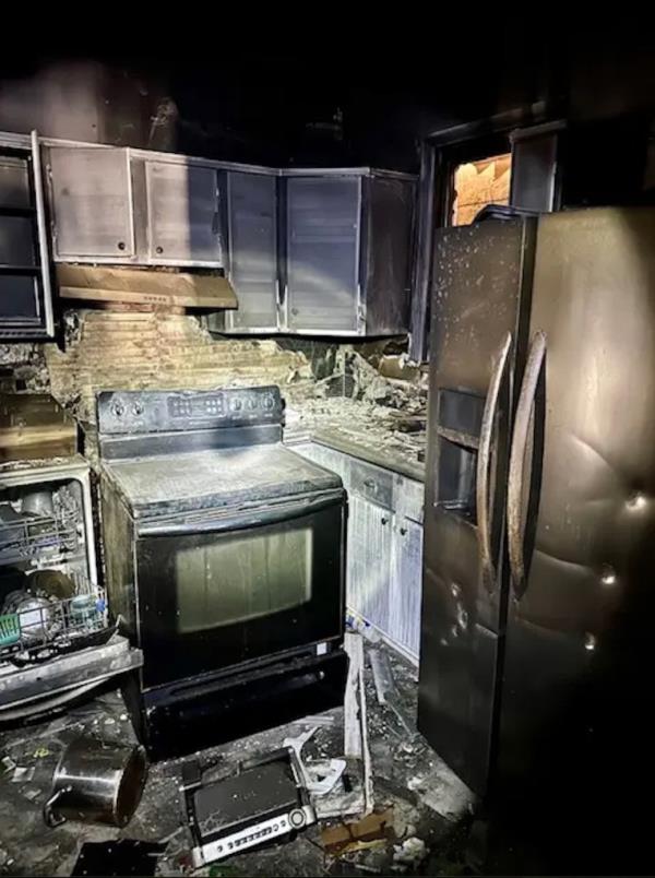 The fire was set by the former tenant, Kevin Meyer, who was charged with arson after a dramatic rescue.