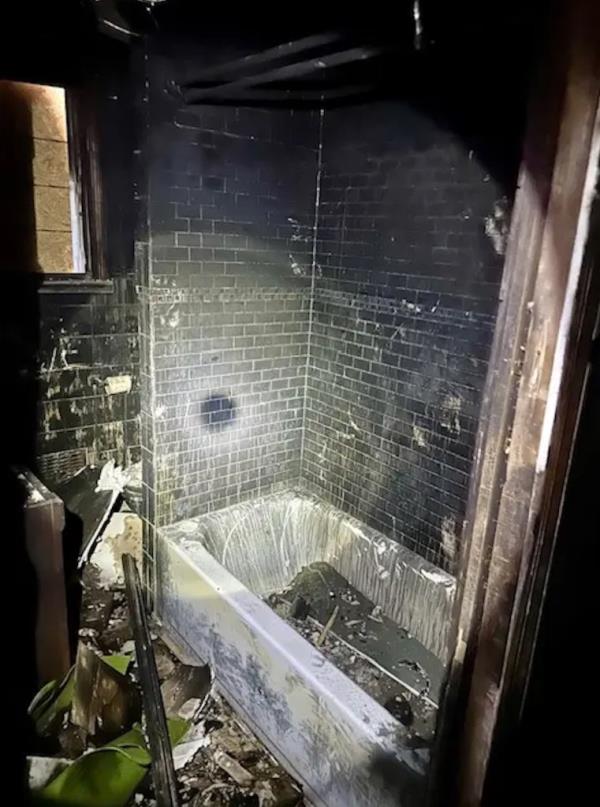 Despite Real estate agent Brian Lewis emphasized the potential to build a dream home in a highly sought-after area wher<em></em>e available land is scarce. fire damage, the outer structure remains intact, making it appealing to buyers in a market with limited inventory.