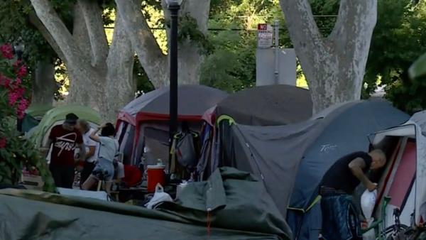 The park is the site of a growing homeless encampment wher<em></em>e more than 100 people are living.