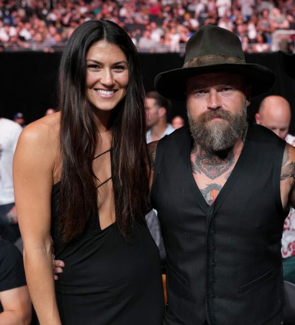 Zac Brown with estranged wife Kelly Yazdi. 