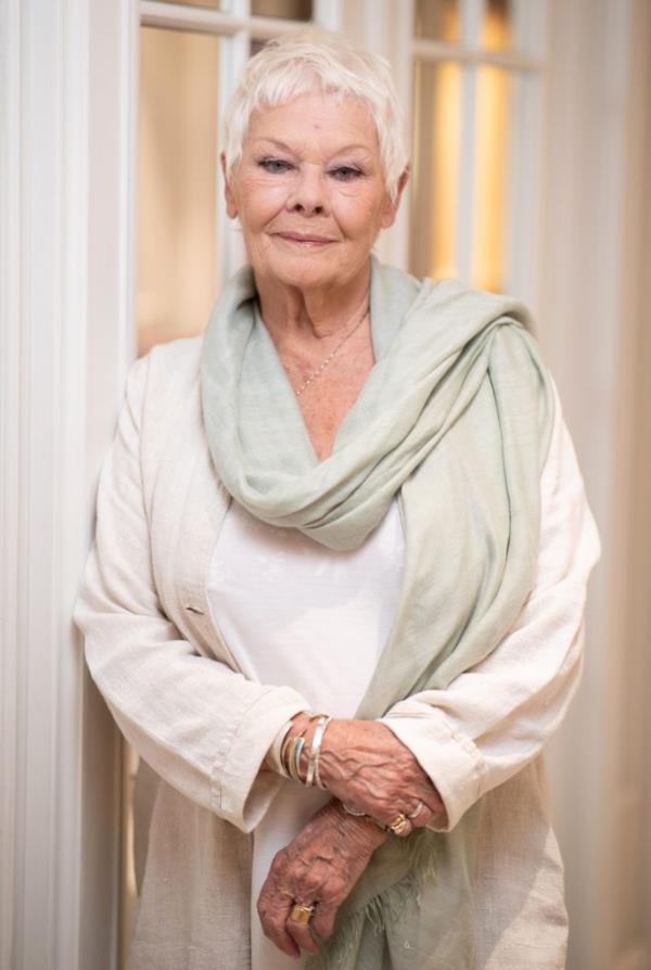Judi Dench posing at the 'Red Joan' portrait session during the 14th Zurich Film Festival