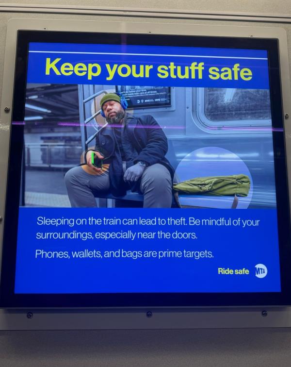 A picture of the original subway ad.