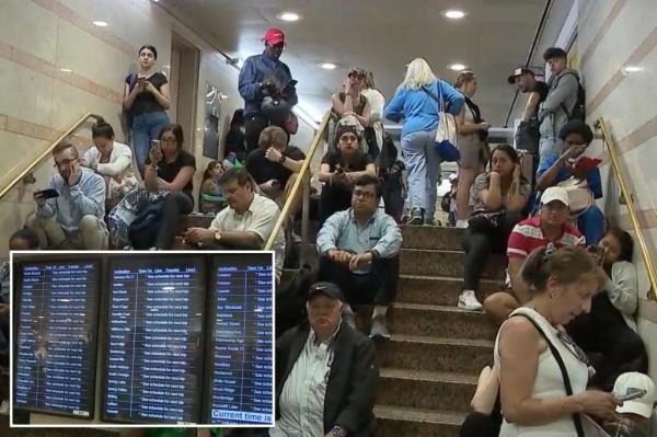 美国铁路运输公司(Amtrak)警告说，电线倒塌导致通勤混乱，导致更多的航班延误和取消
