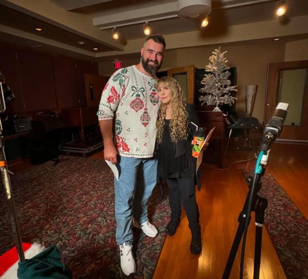 Jason Kelce and Stevie Nicks