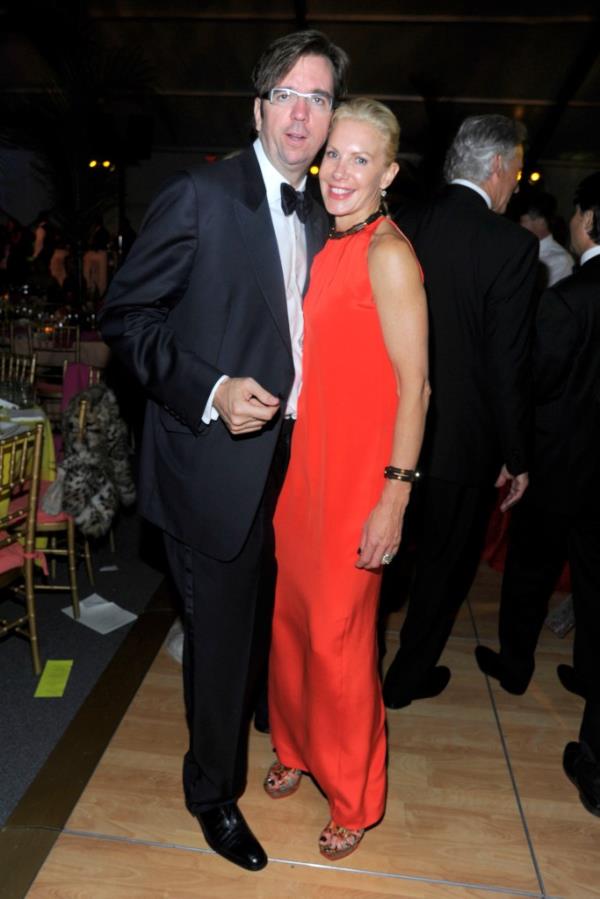 Karl Peterson, in tuxedo, and wife Holly Peterson. 