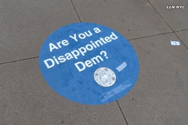 sign on sidewalk