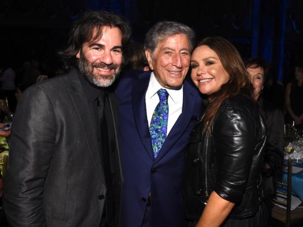 John Cusimano, Tony Bennett and Rachael Ray attend the 9th Annual Exploring The Arts Gala founded by Tony Bennett and his wife Susan Benedetto at Cipriani 42nd Street on September 28, 2015 in New York City.
