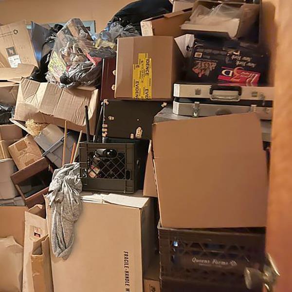 piles of boxes