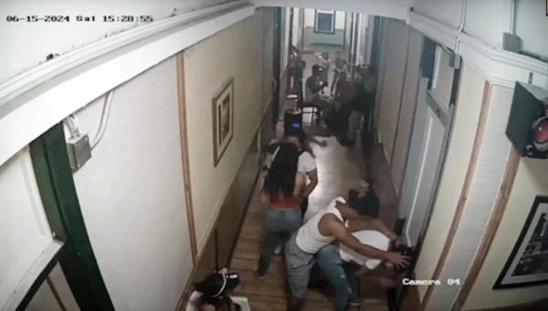 Surveillance footage shows a scene wher<em></em>e the violent Venezuelan prison gang has taken over the Gateway Hotel in the Texas border city of El Paso — turning into a hub of fighting, drinking and hard-partying behavior, authorities say.</p>
<p>