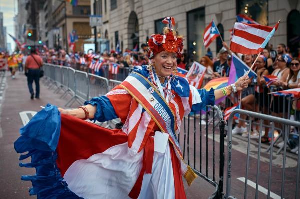 The Natio<em></em>nal Puerto Rican Day Parade descended on Fifth Avenue in Manhattan on Sunday.