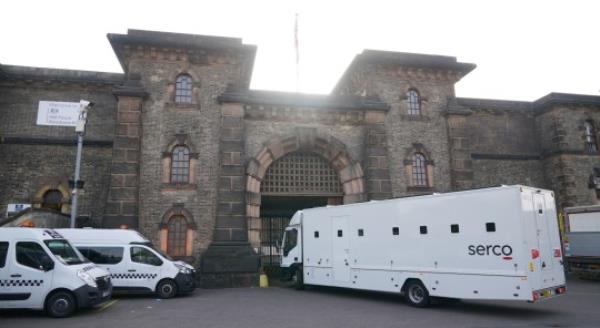 A general view of HMP Wandsworth in London, as former soldier Daniel Abed Khalife, 21, accused of terrorism has escaped jail from a prison kitchen by clinging on to a delivery van. Khalife went missing in his cook's uniform from HMP Wandsworth on Wednesday shortly before 8am, wher<em></em>e he was being held awaiting trial for planting a fake bomb and gathering information that might be useful to terrorists or enemies of the UK. Picture date: Wednesday September 6, 2023. PA Photo. See PA story POLICE Army. Photo credit should read: Yui Mok/PA Wire