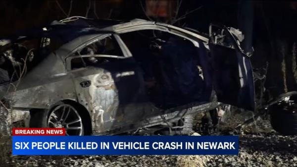 All six occupants of the vehicle were killed, officials said.