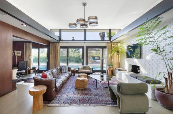 The expansive living room. 