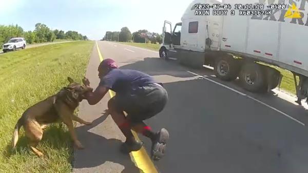 Circleville Police Officer Ryan Speakman can be heard yelling at Jadarrius Rose multiple times to get on the ground or 