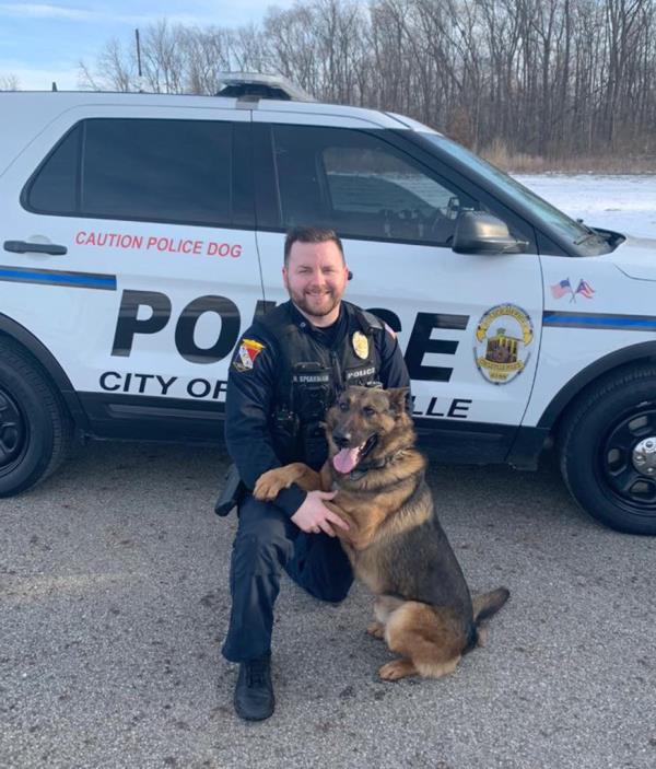 The unleashed dog, Serge, first ran past Rose and straight to other respo<em></em>nding officers before making a U-turn and beelining straight to Rose.